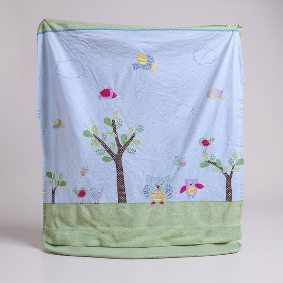 Pottery Barn Kids Hayley Owl and Birds Shower curtain - Picture 1 of 3